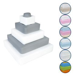 Set of 6 tower blocks